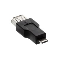 InLine® Micro-USB OTG Adapter, Micro-B Stecker an USB A Buchse