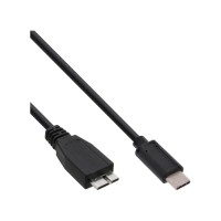 InLine® USB 3.1 Kabel, Typ C Stecker an Micro-B Stecker, schwarz, 1m