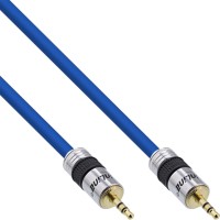 InLine® Klinken-Kabel PREMIUM, 3,5mm Stecker / Stecker, 0,5m