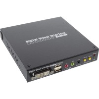 InLine® DVI USB KVM Extender, Verlängerung über UTP, mit lokaler Konsole, mit Audio, bis 100m